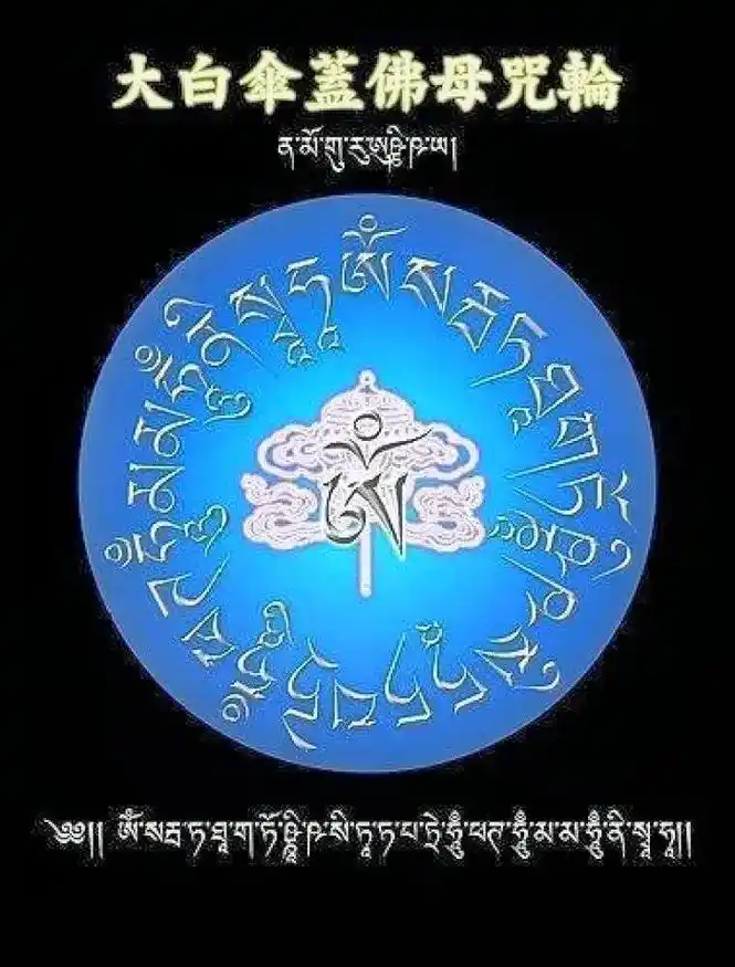 大白伞盖佛母心咒(吽玛玛吽尼梭哈)有大功德,大愿力!避免一切 - 抖音