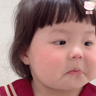 萌娃丸子妹表情包动图可爱的表情包