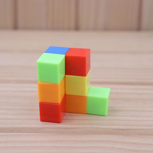 婕染 小学生磁性正方体教具数学用品正方块认识立体几何图形模型学具