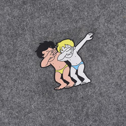 个性兄弟汽车贴纸swag说唱手势遮挡划痕嘻哈可爱痛车贴卡通车身贴