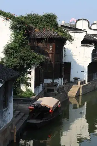 浙江省嘉兴市月河历史街区风景图