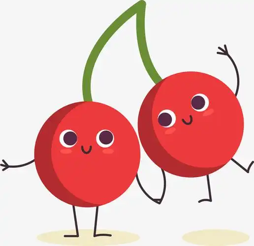 矢量图红色可爱樱桃