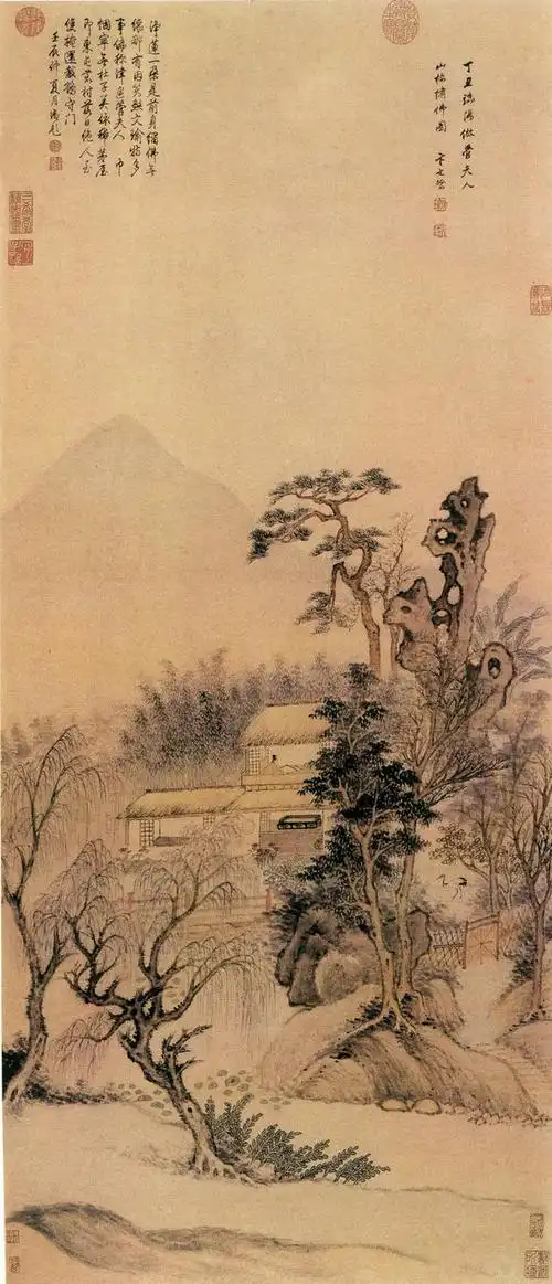 中国历代传世名画山水画明代第五辑高清90幅