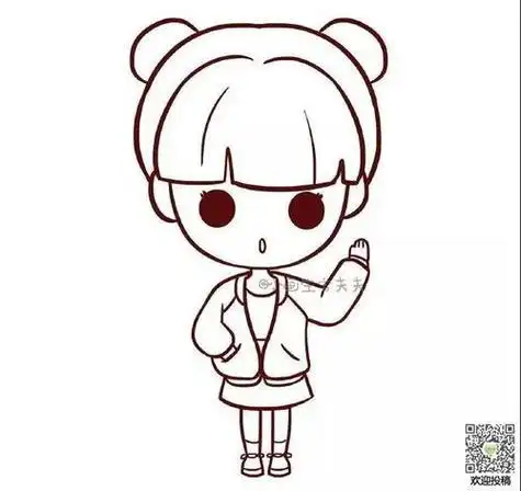 q人物简笔画女孩情侣头像