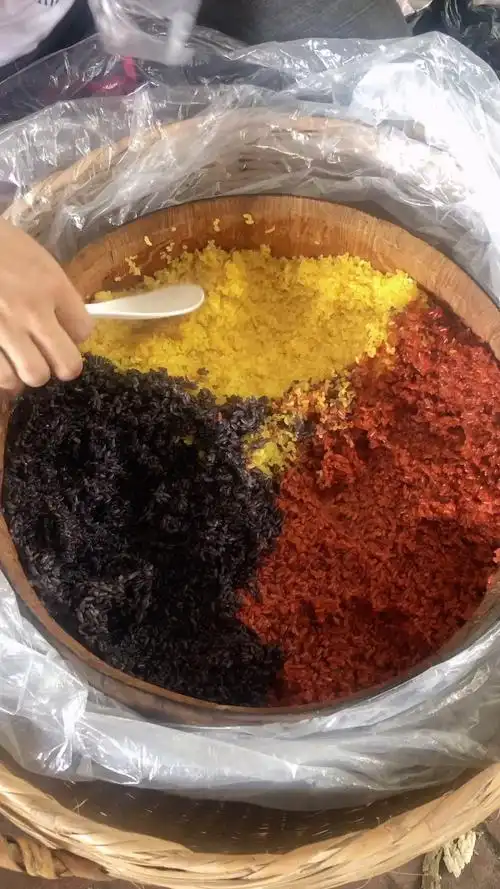 黎族三月三特色美食小吃-三色饭