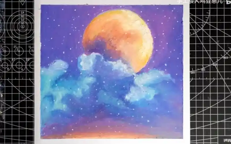 【油画棒】ins风星空教程_哔哩哔哩_bilibili