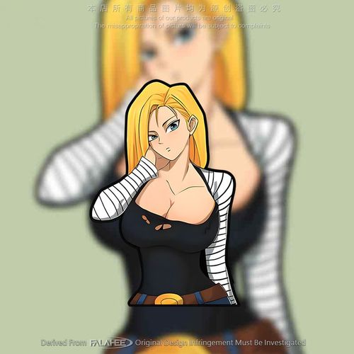 七龙珠人造人18号美女反光汽车贴纸动漫行李机箱摩托车身玻璃装饰