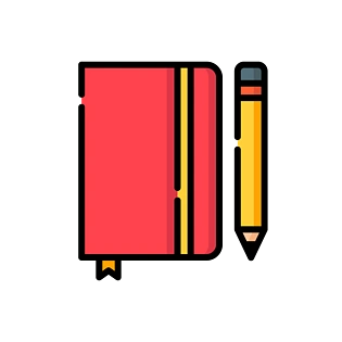 书写纸笔矢量免扣素材