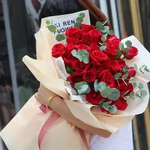 真玫瑰花一束图片