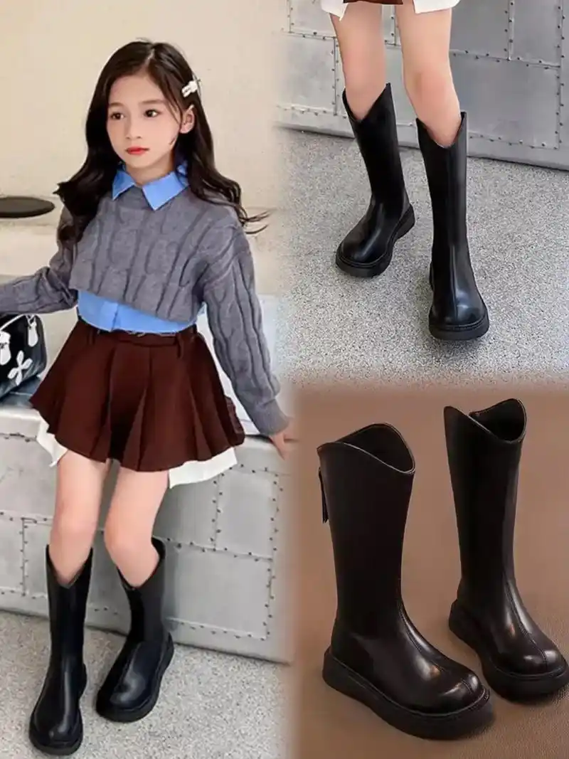 秋冬季节来临,女童高筒靴子是每个小公主的