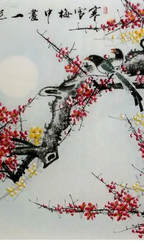 保真!西门亚石国画六尺梅花《寒雪梅中尽,一花香十里.