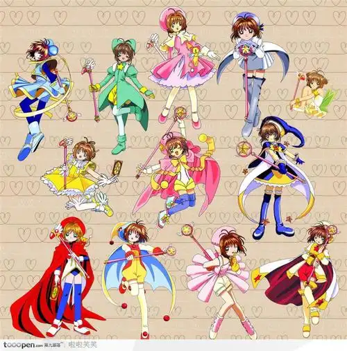 日本卡通人物造型--百变小樱魔术卡