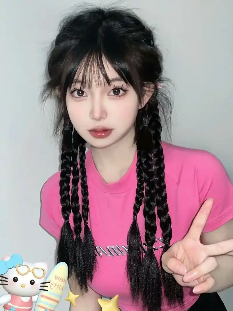 甜酷拽姐双麻花#编发教程 #女生必看 #发型 #编发 - 抖音