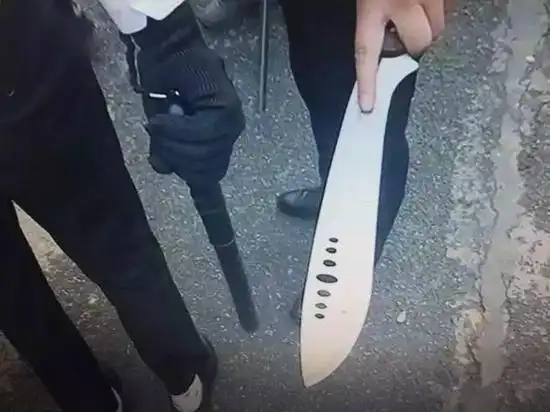 衡阳现激烈刀纺凶映执刀砍人