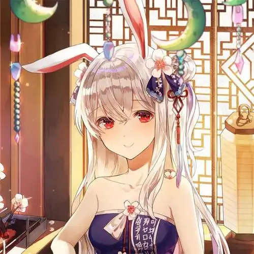 又萌又可爱的兽耳娘兔耳头像