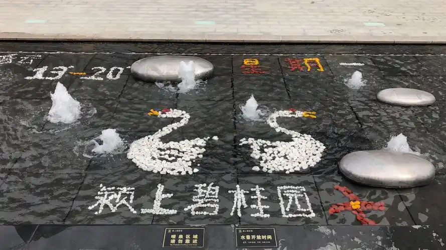 其它 颍上碧桂园案场周报 写美篇现场美化,用自己染色的石子摆上图案