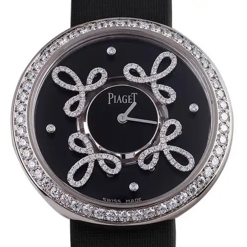 [95新]伯爵18k白金镶钻石英女表