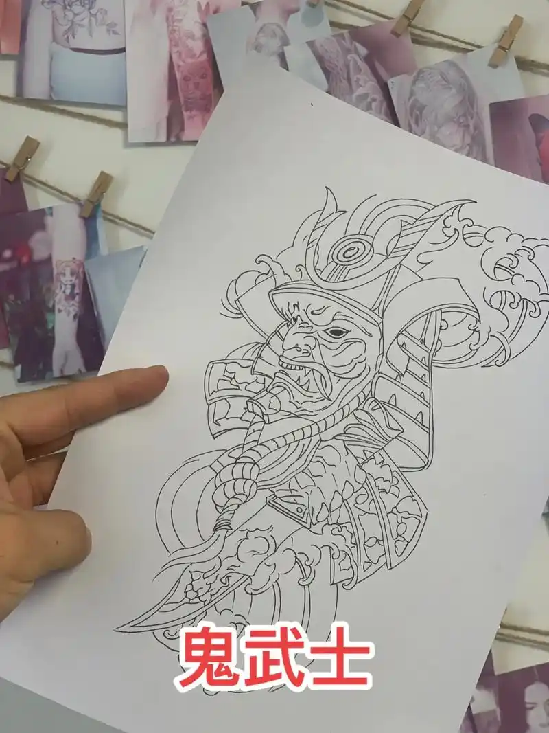 纹身手稿 #纹身绘画教学 - 抖音