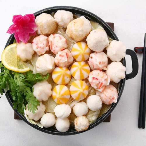 安井鱼籽包240g家庭火锅海胆风味丸包鱼丸带馅鱼丸