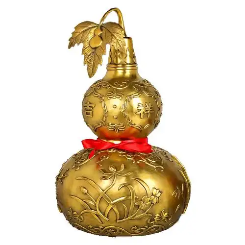 吉祥纯铜葫芦摆件福禄招财镇宅化煞纳摆件