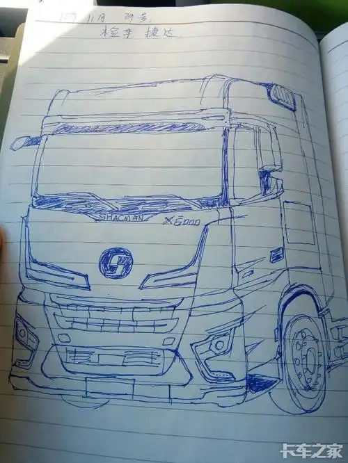 卡车绘画12之陕汽x6000