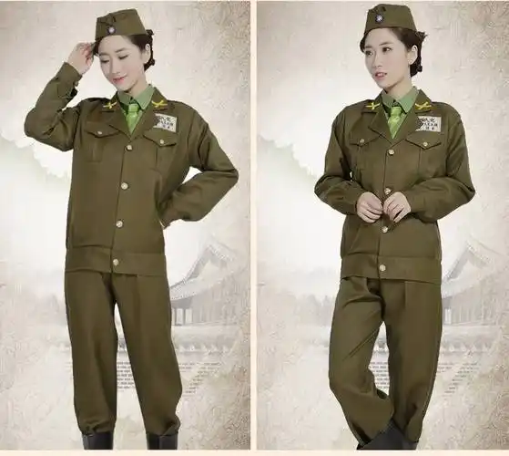 民国军装国民党披风美式军装国军军装军官表演服国军军装演出服装