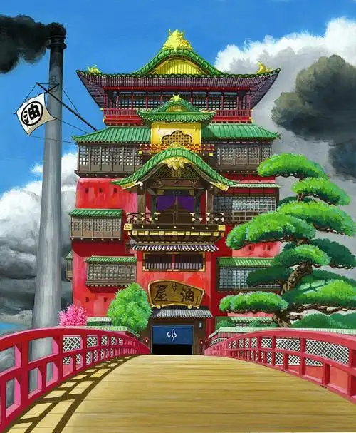 宫崎骏动画《千与千寻》中的汤屋