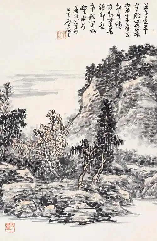 美术馆——2016年第二期书画作品大众鉴藏会书画专场余任天-山水成交