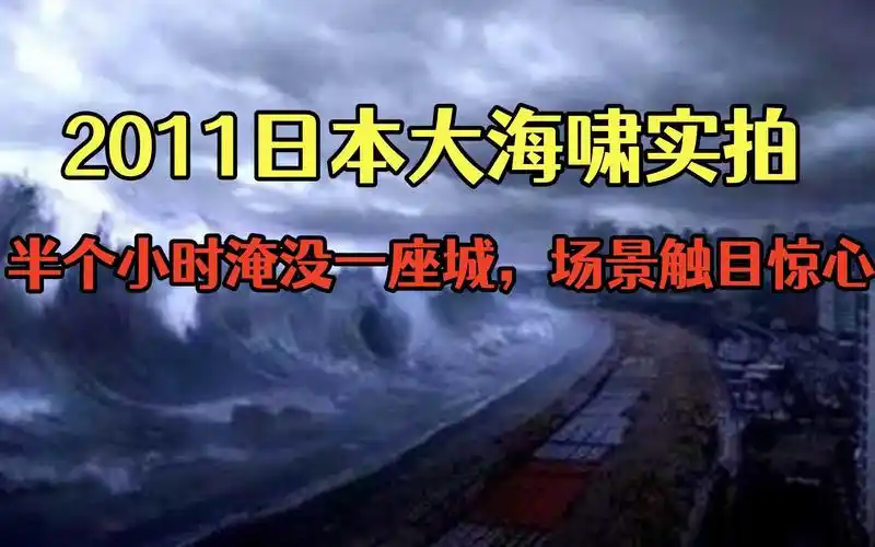 2011日本大海啸实拍:半个小时淹没一座城,场景触目惊心