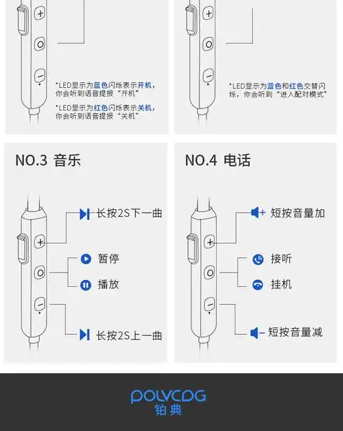 铂典i8蓝牙耳机超长待机颈挂式运动无线双耳耳塞式入耳式开车健身
