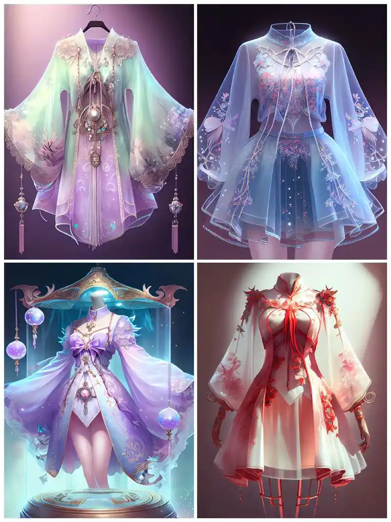 古风仙女裙系列(六)#穿搭 #汉服 #汉元素 #服装设计 - 抖音