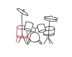 架子鼓怎么画简笔画简单的