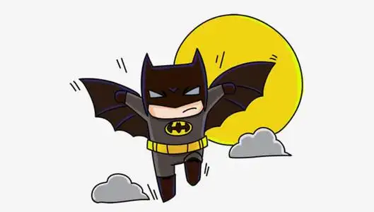 卡通蝙蝠侠简笔画