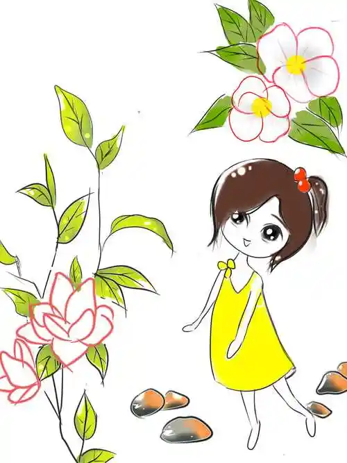 一组简约人物画