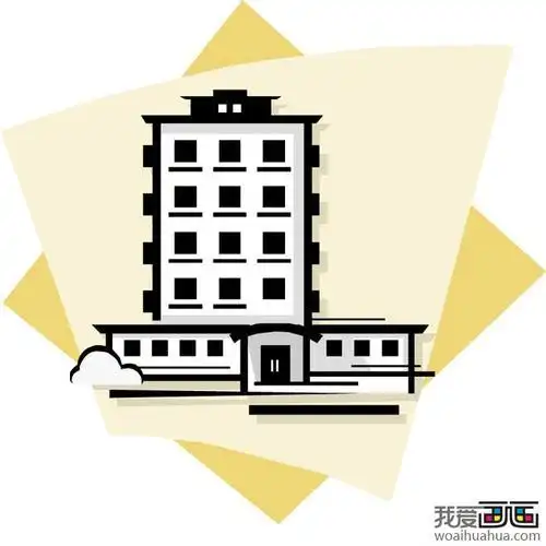 上色建筑简笔画