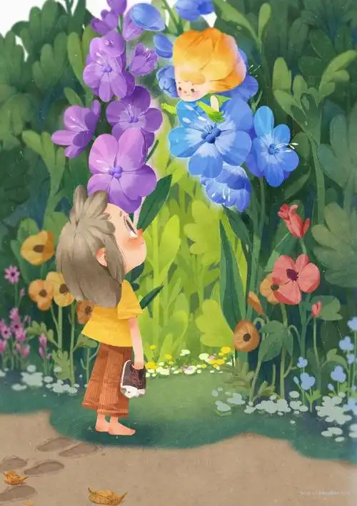 一组儿童主题风格插画作品欣赏