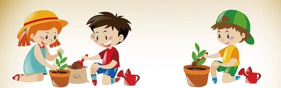 给花松土的卡通图片给植物松土图片卡通