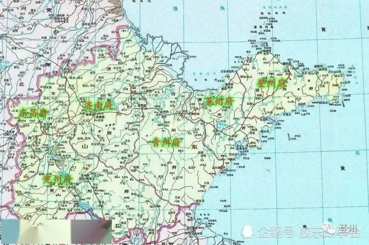 (明代山东省区划示意)而为登州府实现突破的考生,名字叫做周荣,来自