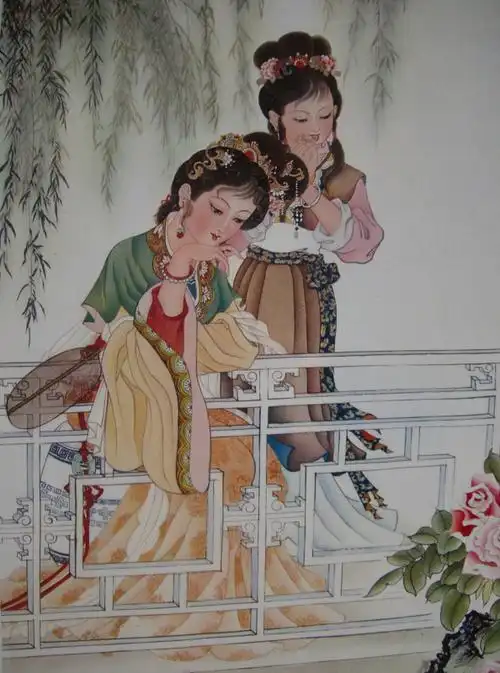 李晓燕 工笔仕女图欣赏