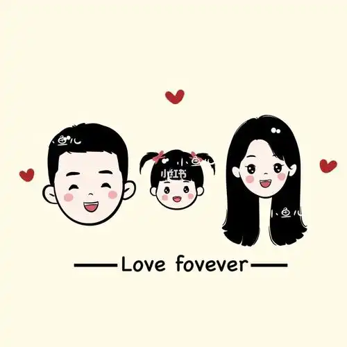 头像分享  #头像  #全家福  #可爱头像  #卡通头像  #亲子头像