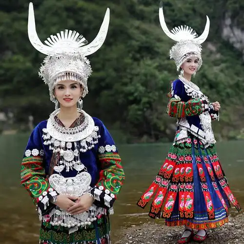 (今日5.7折)苗族服装女2021新款成人盛装贵州少数民族复古风绣花湘西