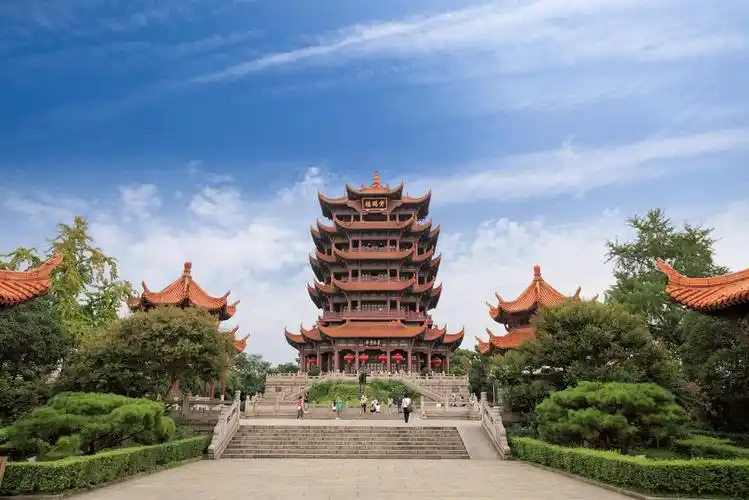 中国武汉历史建筑黄鹤楼武汉旅游