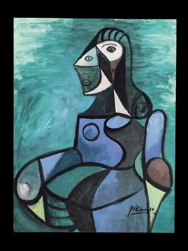 毕加索(pablopicasso)画作一张】拍卖品_图片_价格_鉴赏_油画_雅昌