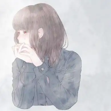 唯美伤感的手绘头像女生图片