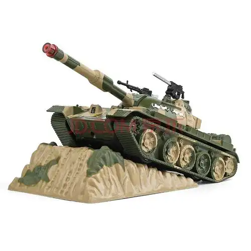 合金军事模型玩具带声光回力功能仿真中国59式主战坦克导弹发射车