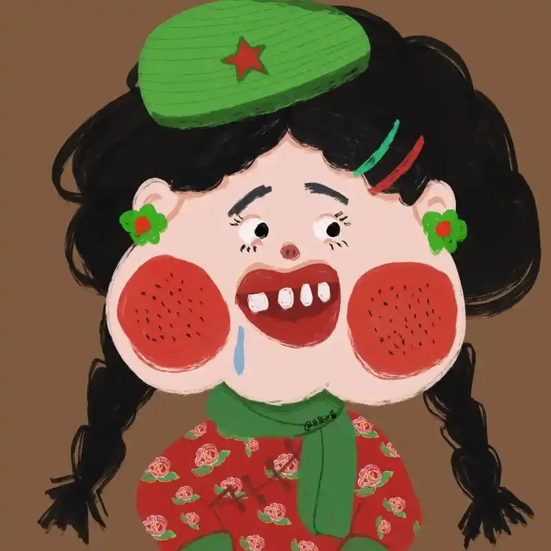 手绘插画|丑萌头像|村花94来啦 图片均为原创,未经授权禁止商用禁止