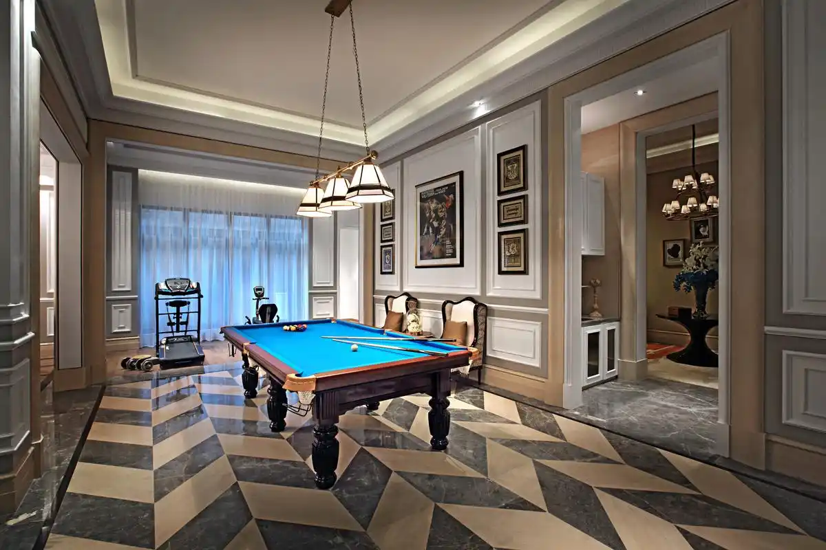 高贵奢华欧式别墅装修地下室效果图