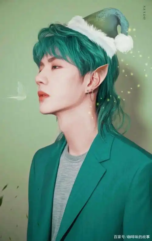 整理了同款绿帅哥王一博