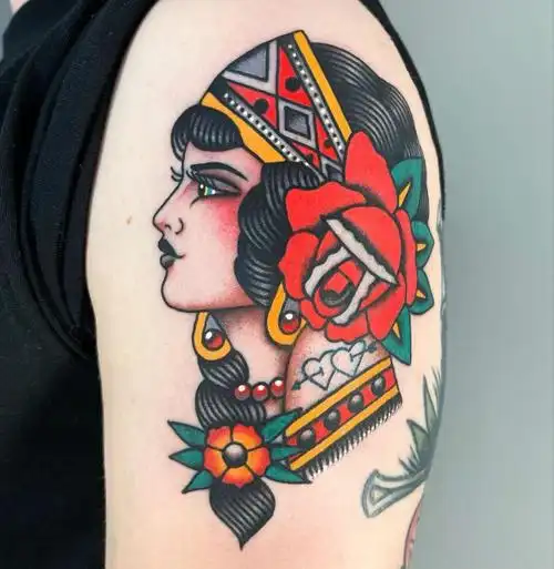 87张 old school 风格纹身图案欣赏