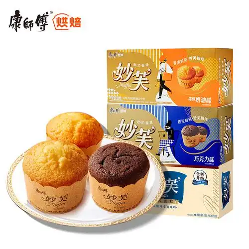 康师傅妙芙欧式法式蛋糕奶油巧克力蛋糕面包办公室休闲零食3盒装